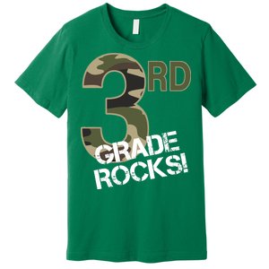 3rd Grade Rocks Camo Premium T-Shirt