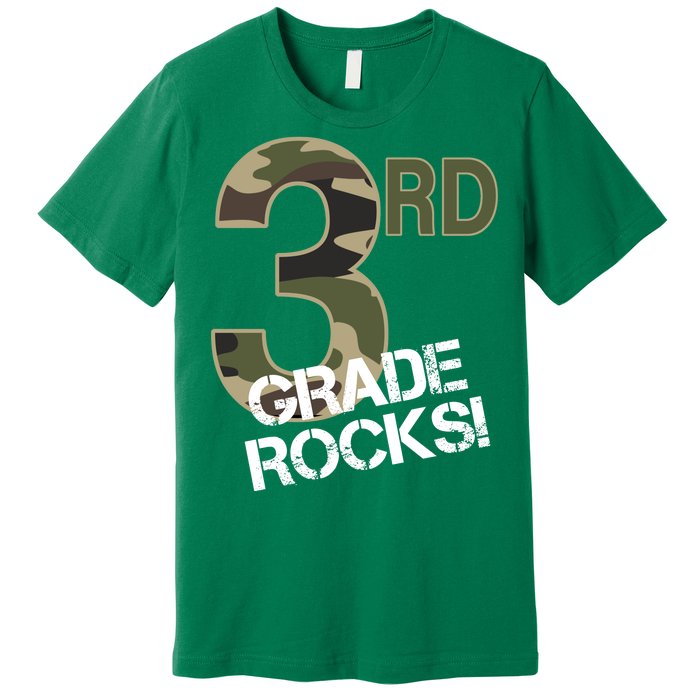 3rd Grade Rocks Camo Premium T-Shirt