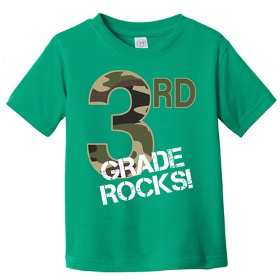 3rd Grade Rocks Camo Toddler T-Shirt
