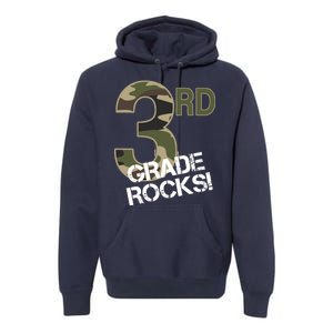 3rd Grade Rocks Camo Premium Hoodie