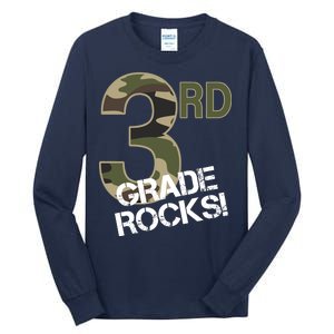 3rd Grade Rocks Camo Tall Long Sleeve T-Shirt