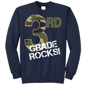 3rd Grade Rocks Camo Tall Sweatshirt