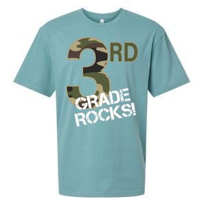 3rd Grade Rocks Camo Sueded Cloud Jersey T-Shirt