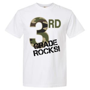 3rd Grade Rocks Camo Garment-Dyed Heavyweight T-Shirt