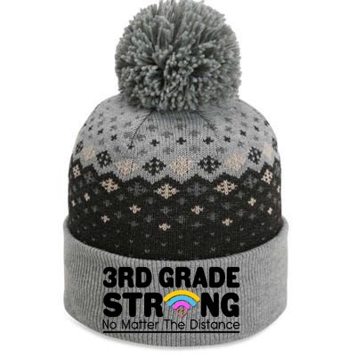 3rd Grade Strong No Matter The Distance The Baniff Cuffed Pom Beanie