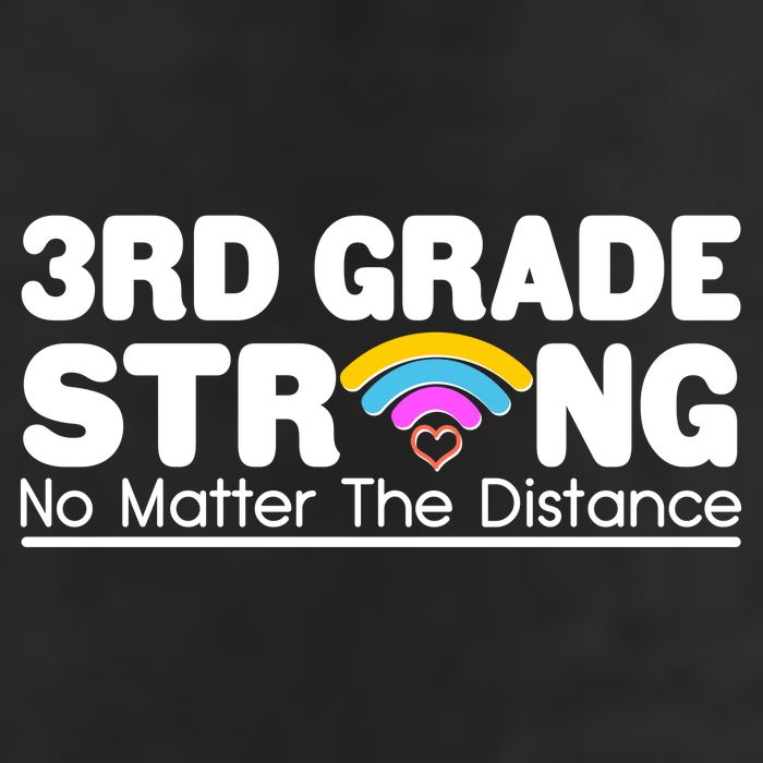 3rd Grade Strong No Matter The Distance 7 Panel Mesh Trucker Snapback Hat