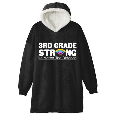 3rd Grade Strong No Matter The Distance Hooded Wearable Blanket