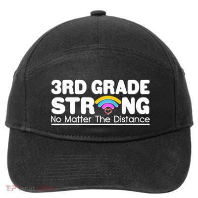 3rd Grade Strong No Matter The Distance 7-Panel Snapback Hat