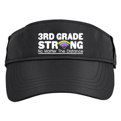 3rd Grade Strong No Matter The Distance Adult Drive Performance Visor