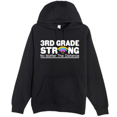 3rd Grade Strong No Matter The Distance Premium Pullover Hoodie