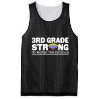 3rd Grade Strong No Matter The Distance Mesh Reversible Basketball Jersey Tank