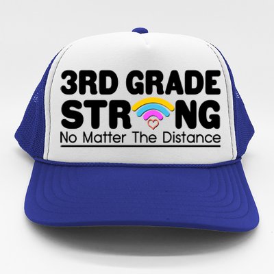 3rd Grade Strong No Matter The Distance Trucker Hat