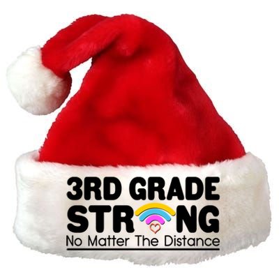 3rd Grade Strong No Matter The Distance Premium Christmas Santa Hat