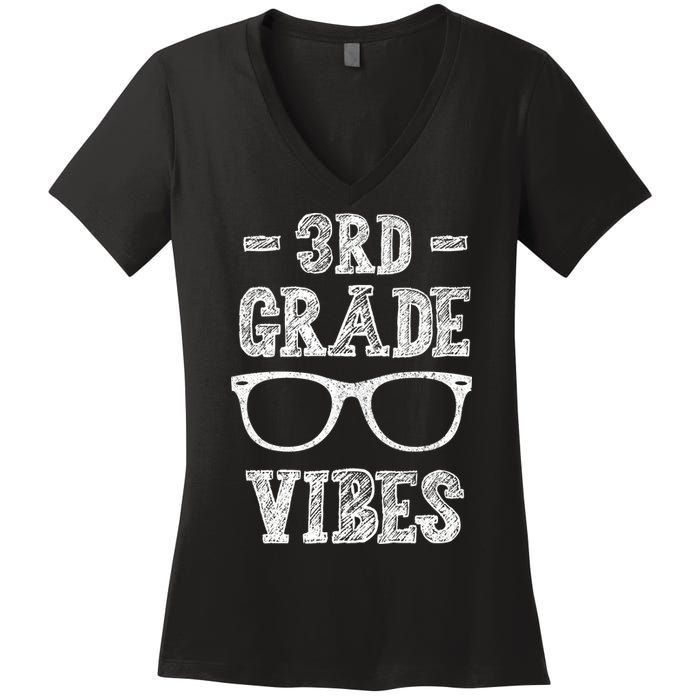 3rd Grade Vibes Women's V-Neck T-Shirt