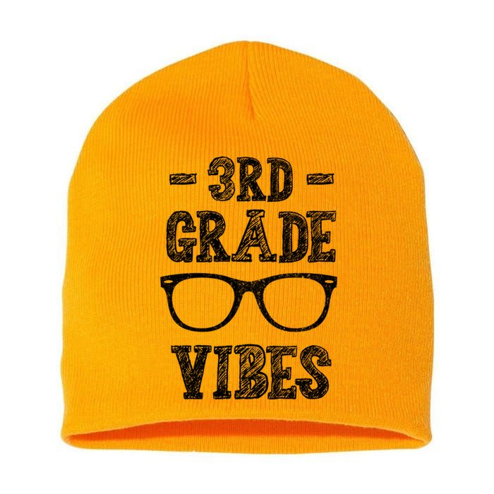 3rd Grade Vibes Short Acrylic Beanie