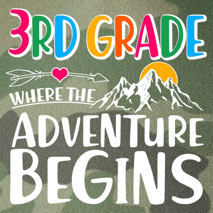 3rd Grade Where The Adventure Begins Legacy Tie Dye Trucker Hat