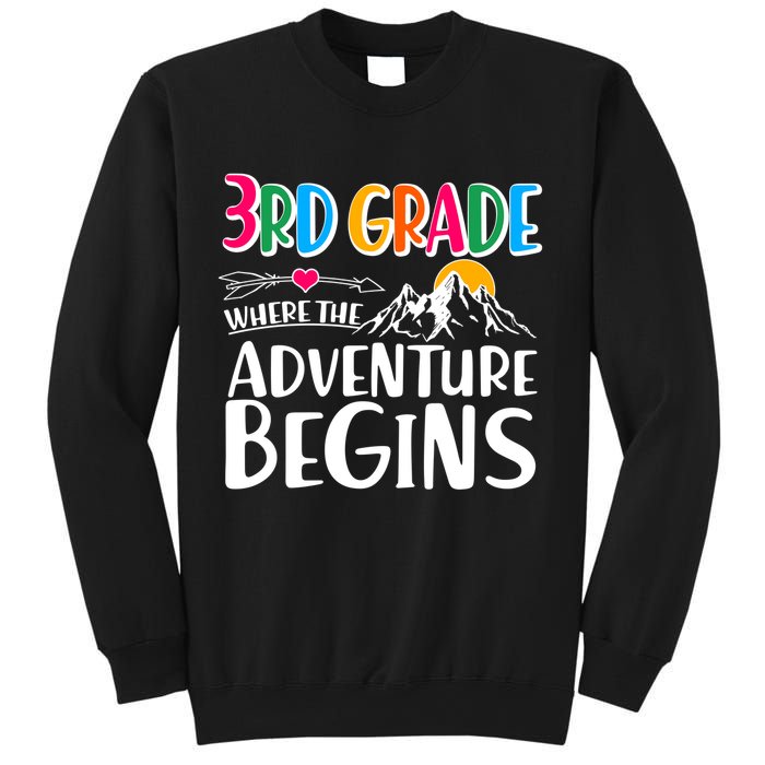3rd Grade Where The Adventure Begins Sweatshirt