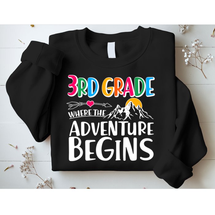 3rd Grade Where The Adventure Begins Sweatshirt
