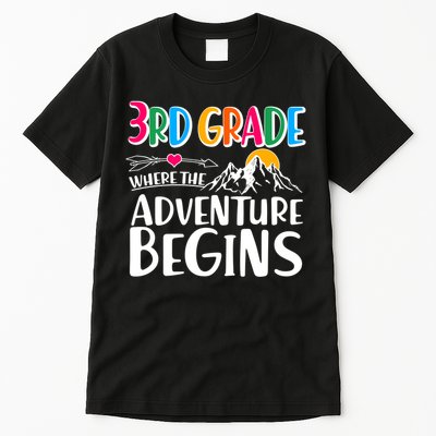 3rd Grade Where The Adventure Begins Tall T-Shirt