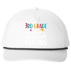 3rd Grade Where The Adventure Begins Snapback Five-Panel Rope Hat