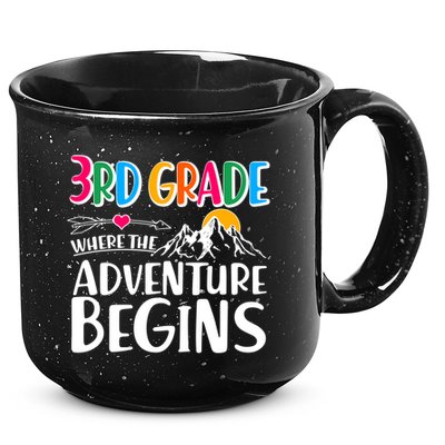 3rd Grade Where The Adventure Begins 15oz Campfire Ceramic Mug
