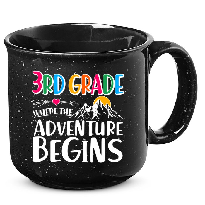 3rd Grade Where The Adventure Begins 15oz Campfire Ceramic Mug