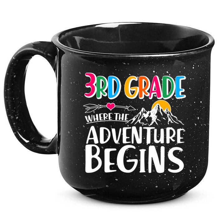 3rd Grade Where The Adventure Begins 15oz Campfire Ceramic Mug