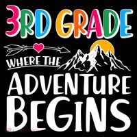 3rd Grade Where The Adventure Begins Flatbill Hat