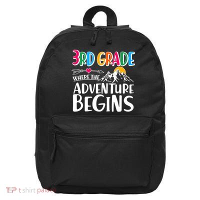 3rd Grade Where The Adventure Begins 16 in Basic Backpack