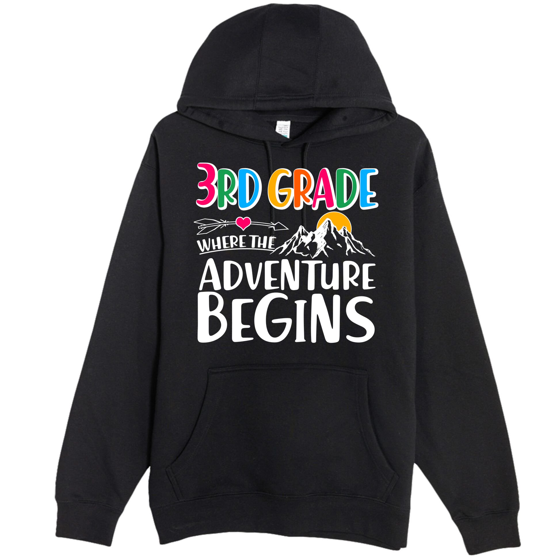 3rd Grade Where The Adventure Begins Premium Pullover Hoodie