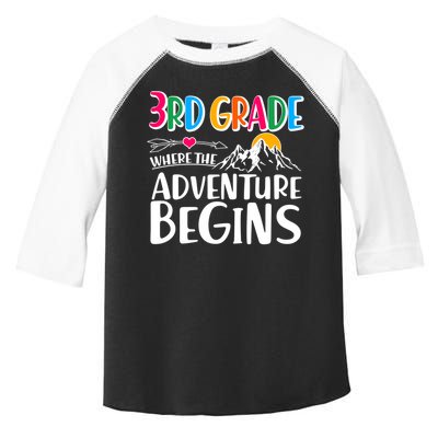 3rd Grade Where The Adventure Begins Toddler Fine Jersey T-Shirt