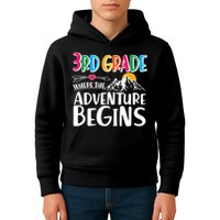 3rd Grade Where The Adventure Begins Kids Hoodie