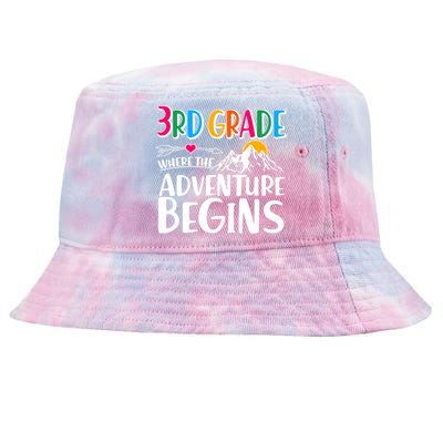 3rd Grade Where The Adventure Begins Tie-Dyed Bucket Hat