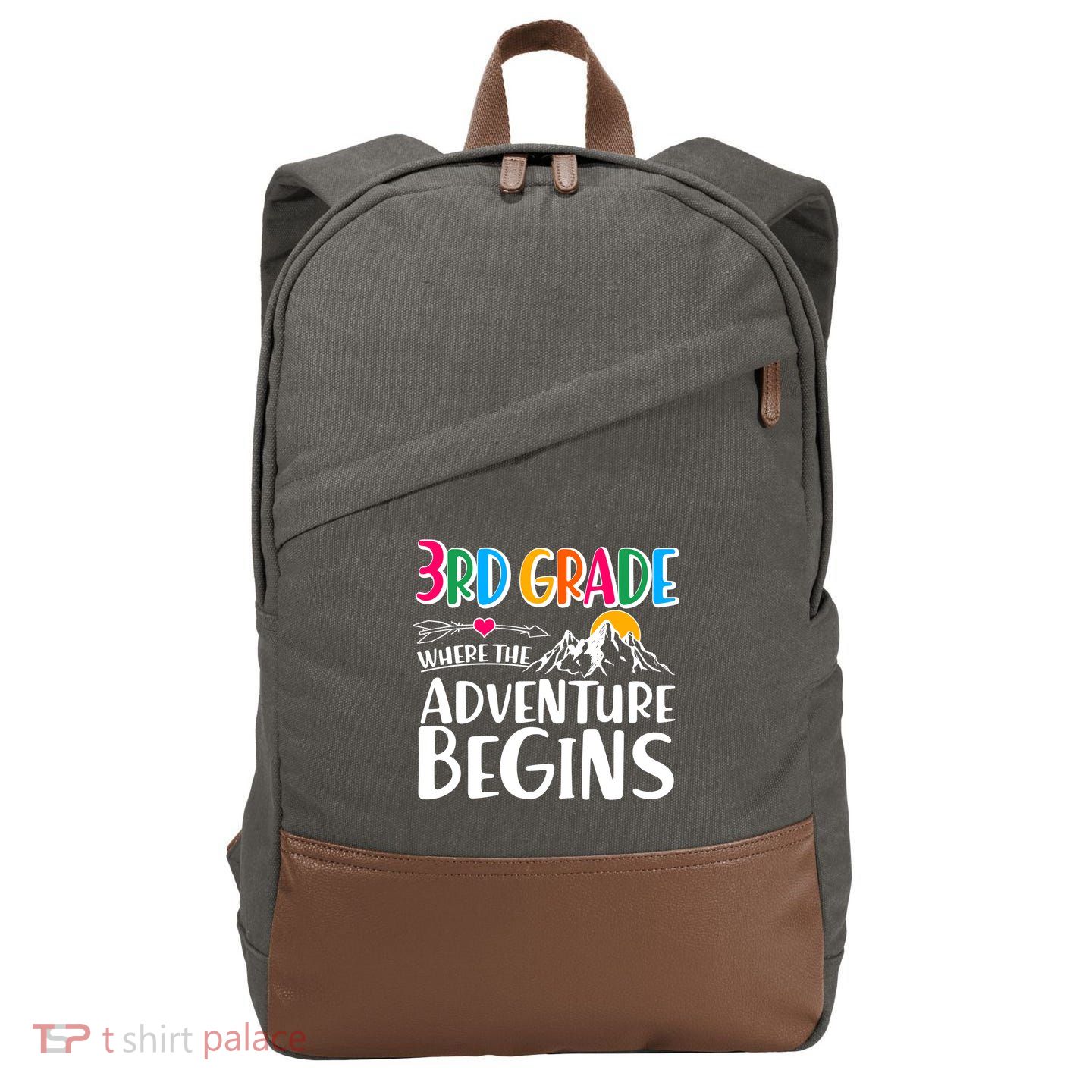 3rd Grade Where The Adventure Begins Cotton Canvas Backpack