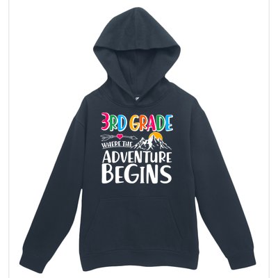 3rd Grade Where The Adventure Begins Urban Pullover Hoodie