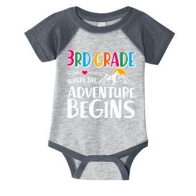 3rd Grade Where The Adventure Begins Infant Baby Jersey Bodysuit