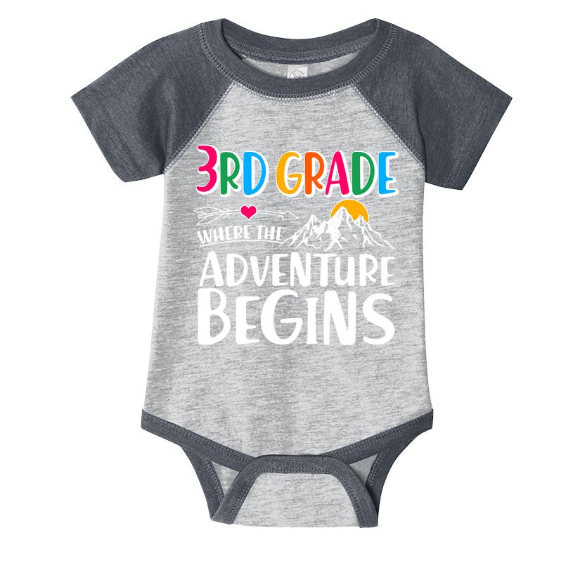 3rd Grade Where The Adventure Begins Infant Baby Jersey Bodysuit