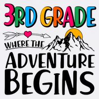3rd Grade Where The Adventure Begins Garment-Dyed Sweatshirt