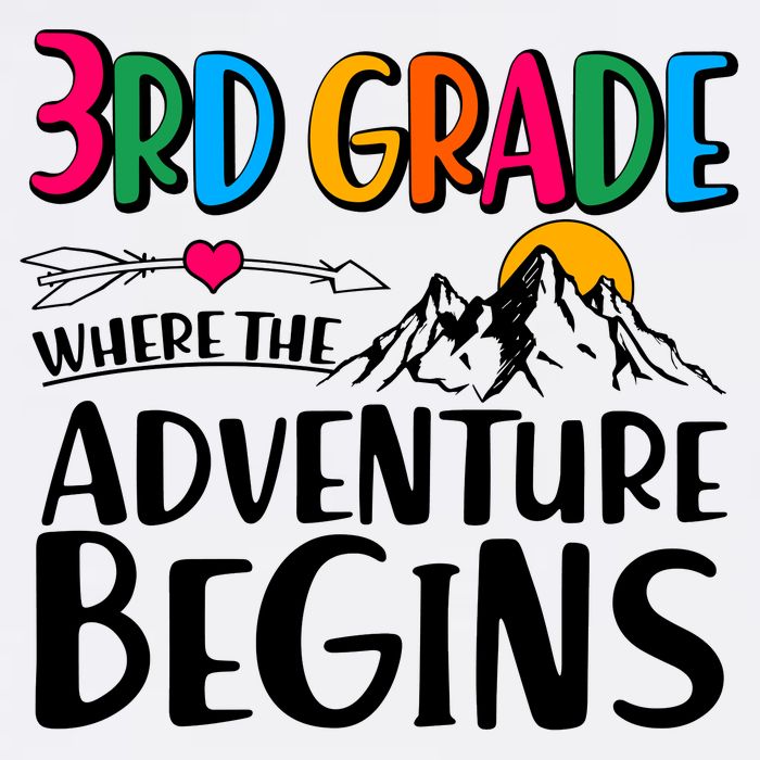 3rd Grade Where The Adventure Begins Garment-Dyed Sweatshirt