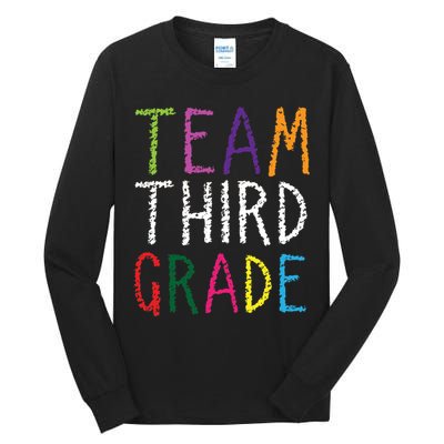 3rd Team Third Grade Tall Long Sleeve T-Shirt