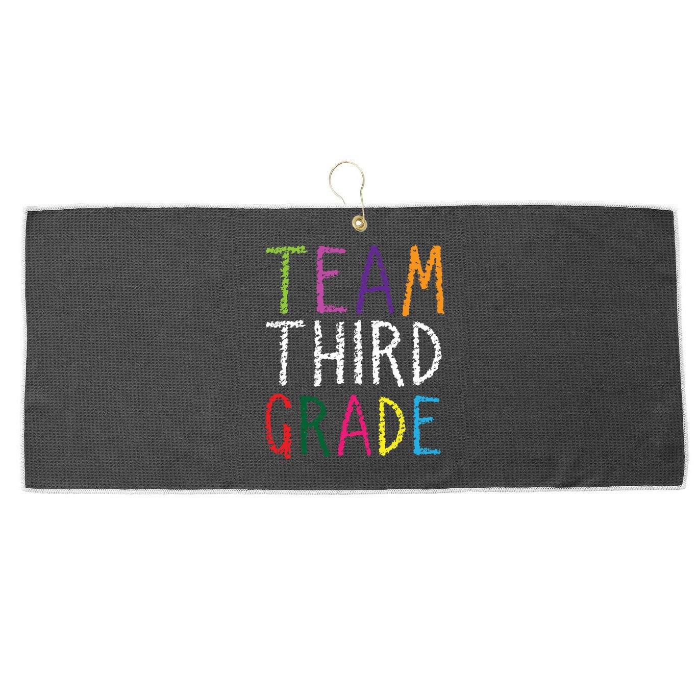 3rd Team Third Grade Large Microfiber Waffle Golf Towel