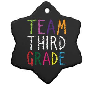 3rd Team Third Grade Ceramic Star Ornament