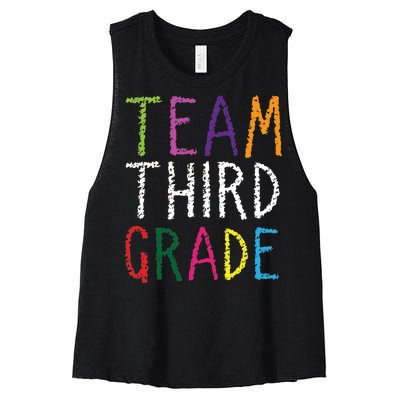 3rd Team Third Grade Women's Racerback Cropped Tank