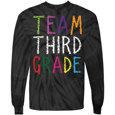 3rd Team Third Grade Tie-Dye Long Sleeve Shirt