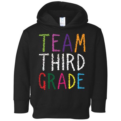 3rd Team Third Grade Toddler Hoodie