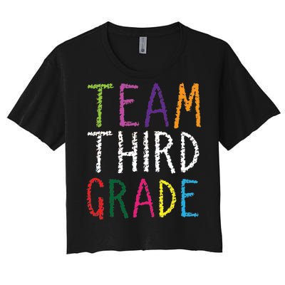 3rd Team Third Grade Women's Crop Top Tee