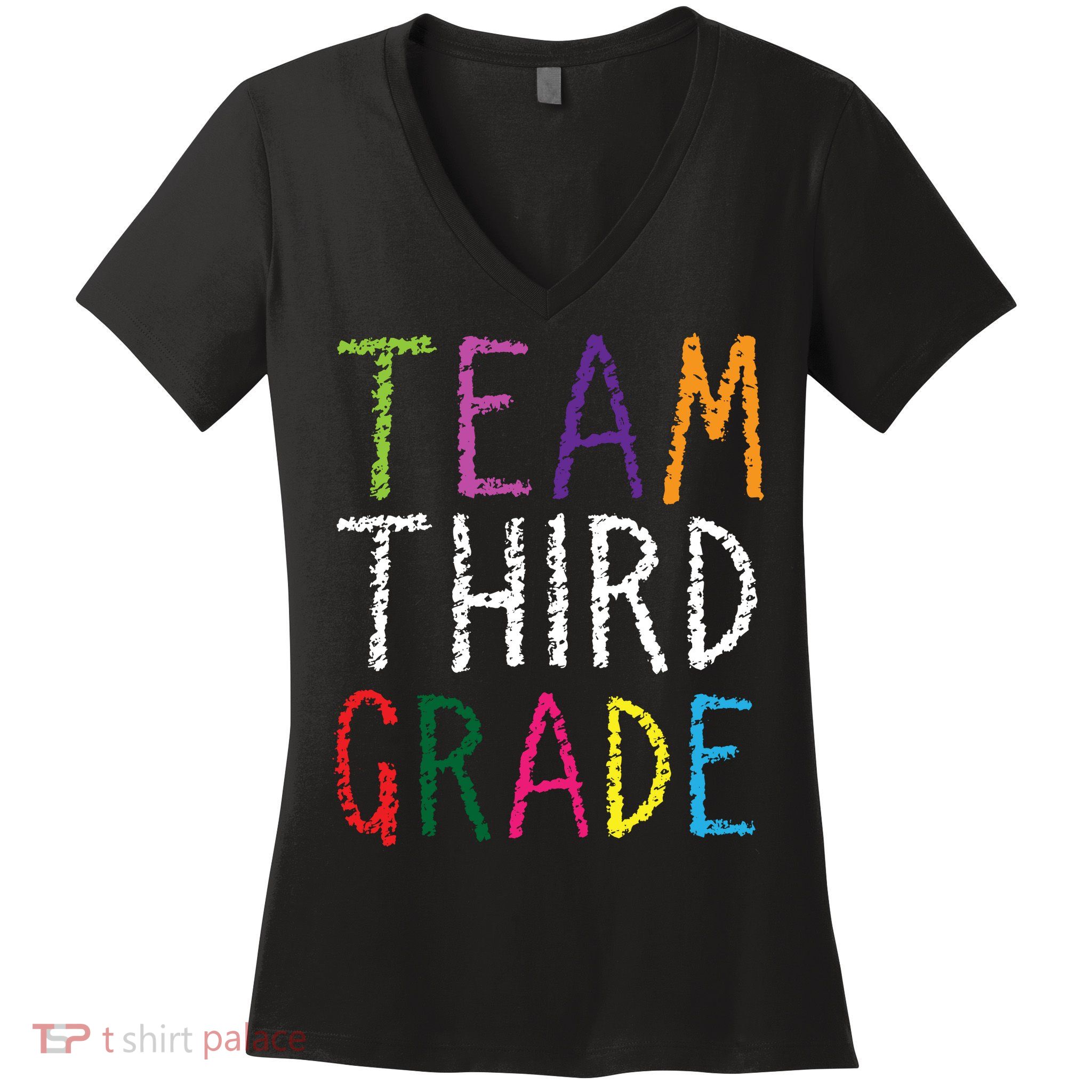 3rd Team Third Grade Women's V-Neck T-Shirt