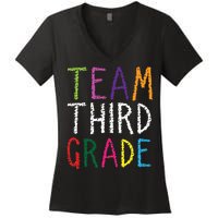 3rd Team Third Grade Women's V-Neck T-Shirt