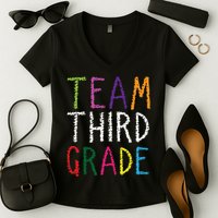 3rd Team Third Grade Women's V-Neck T-Shirt