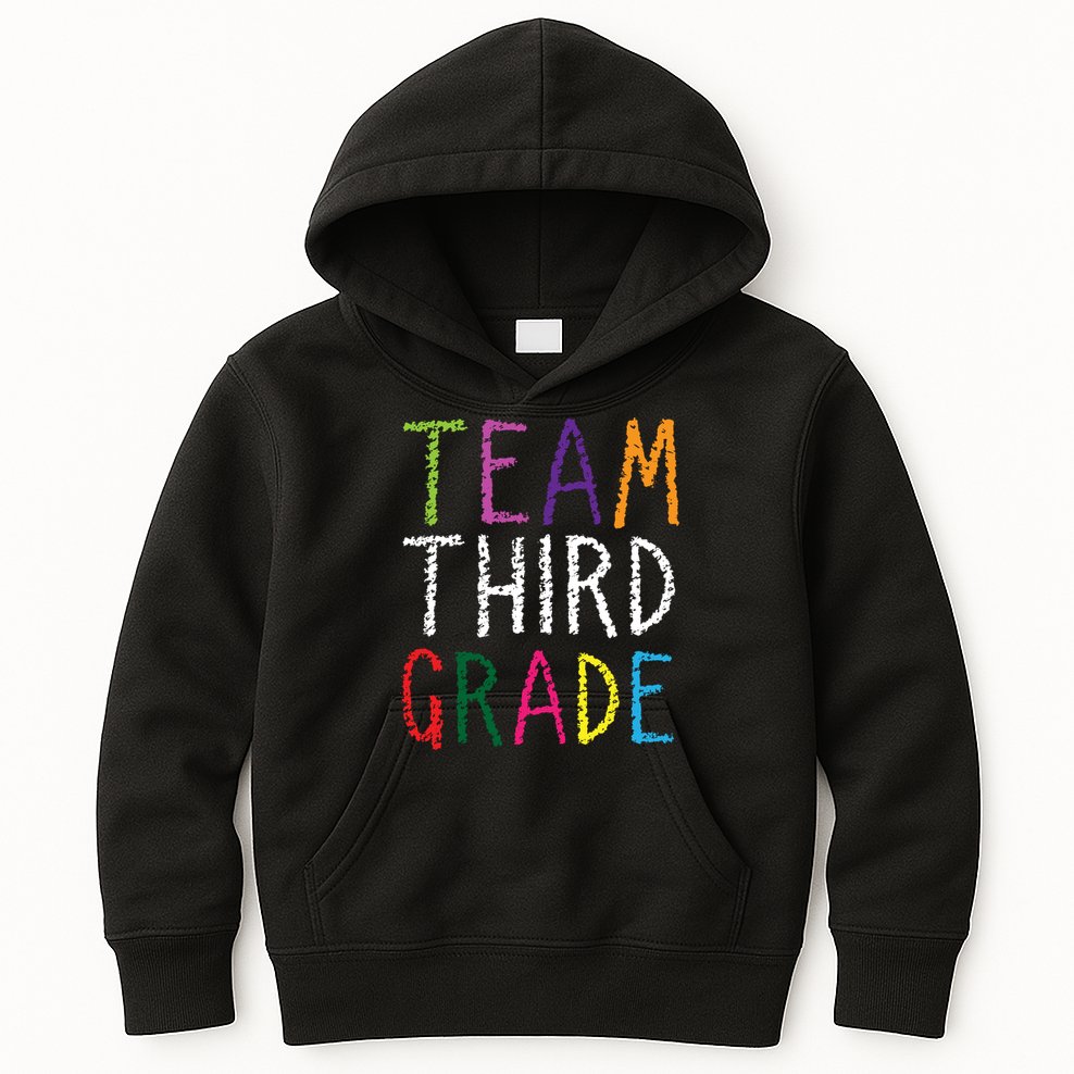 3rd Team Third Grade Kids Hoodie